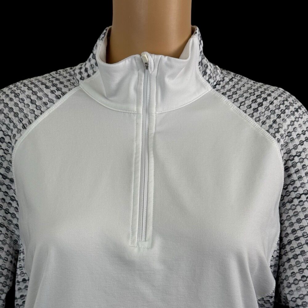 Athletic Works Women's White Stretchy Long Sleeve Athletic Fit Top SZ/XL 16-18 - Picture 3 of 14